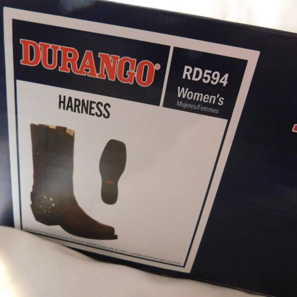 Durango Harness Biker Boots Woman Size 9M New in Box - Picture 2 of 12